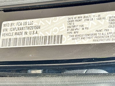 2026 Jeep Wrangler WRANGLER 2-DOOR SPORT