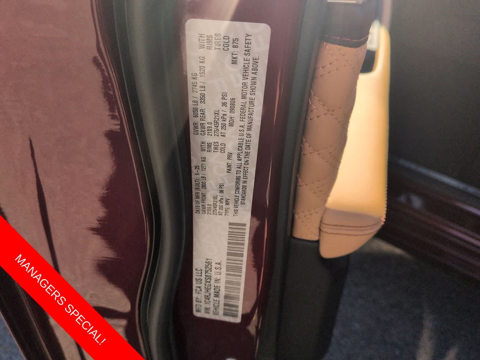 2025 Jeep Grand Cherokee GRAND CHEROKEE SUMMIT 4X4