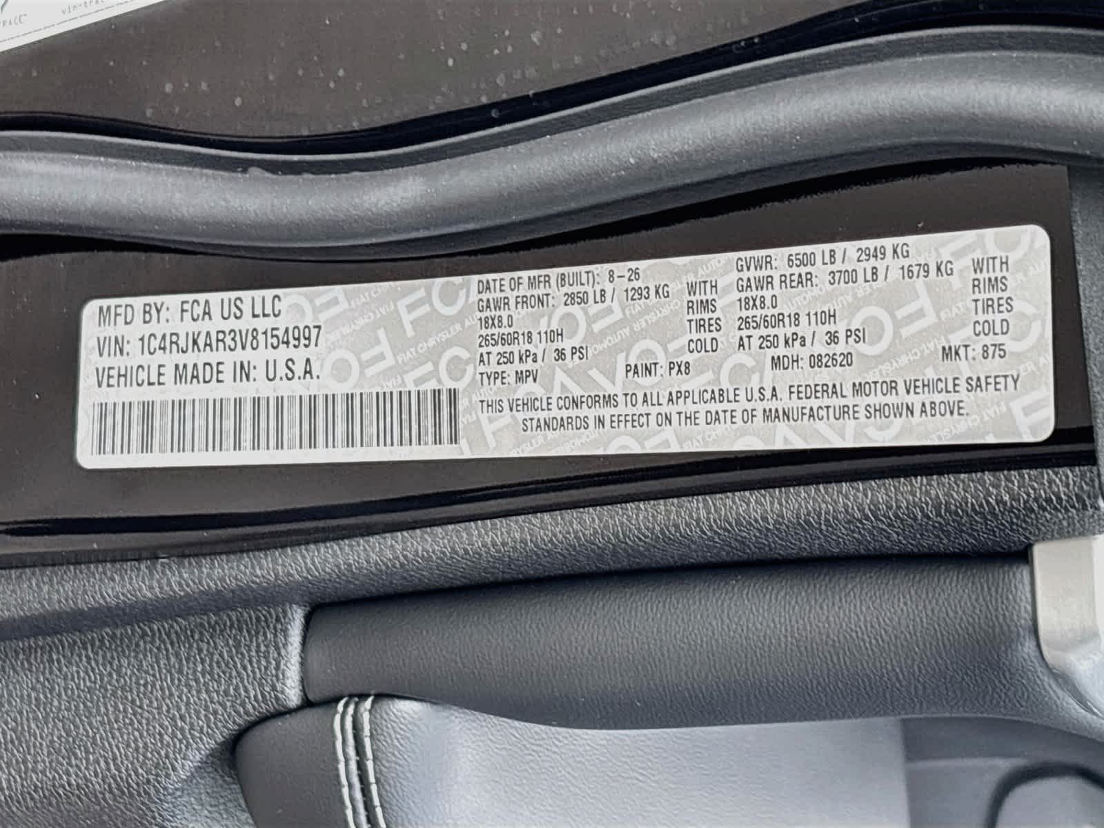 2027 Jeep Grand Cherokee GRAND CHEROKEE L LAREDO ALTITUDE 4X4