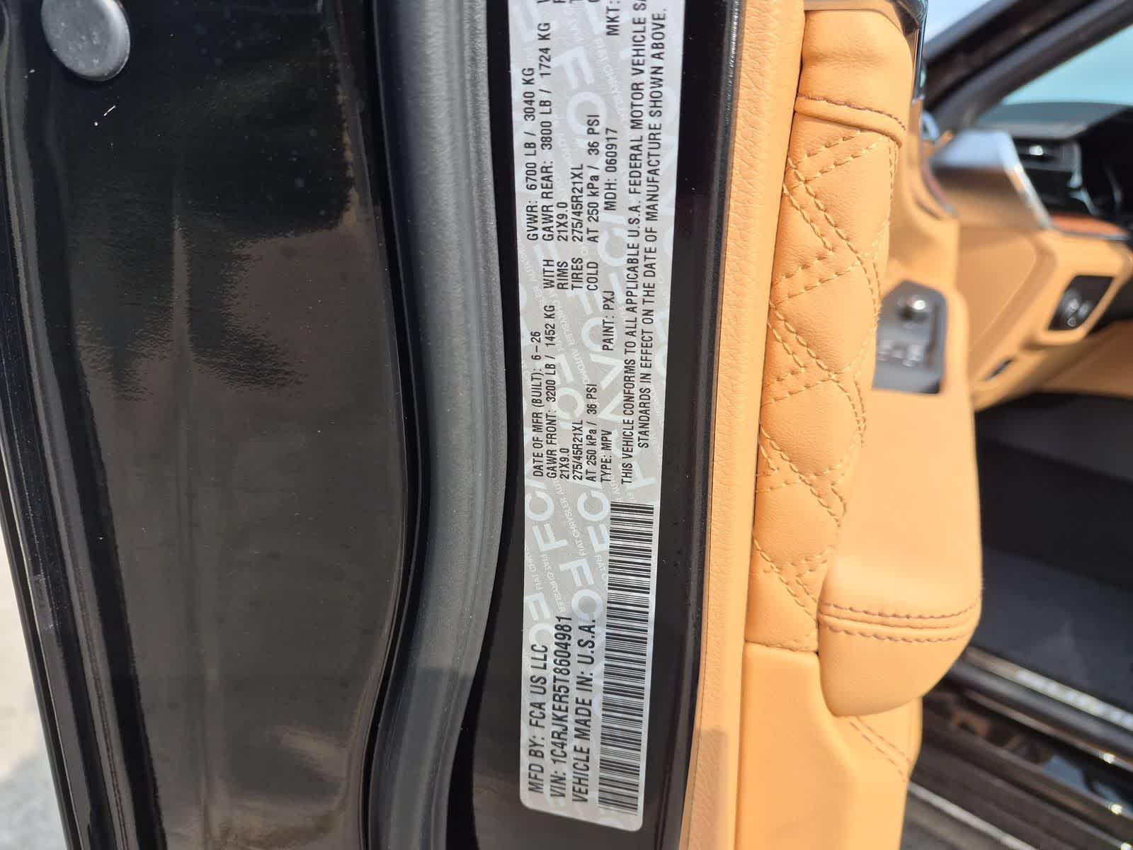 2026 Jeep Grand Cherokee GRAND CHEROKEE L SUMMIT 4X4