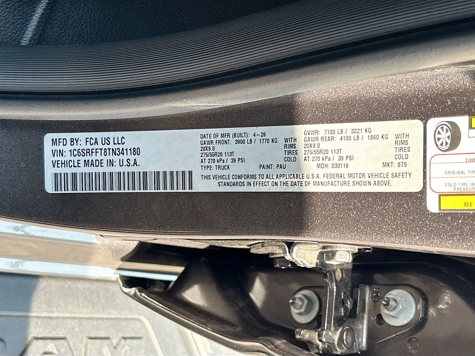 2026 RAM 1500 RAM 1500 BIG HORN CREW CAB 4X4 5'7' BOX