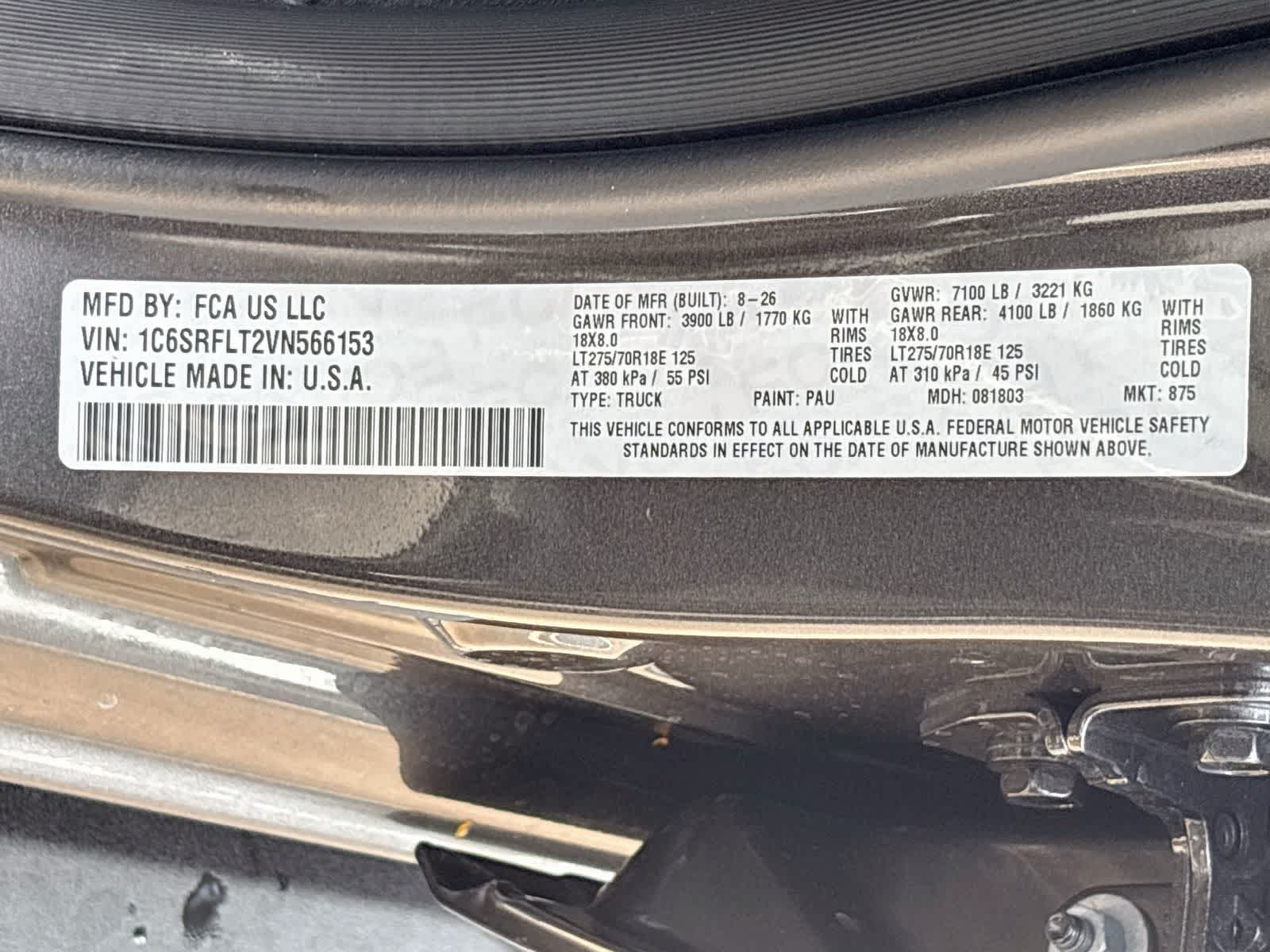 2027 RAM 1500 RAM 1500 REBEL CREW CAB 4X4 5'7' BOX