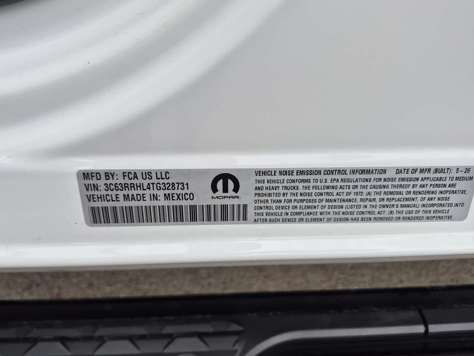 2026 RAM 3500 RAM 3500 BIG HORN CREW CAB 4X4 8' BOX