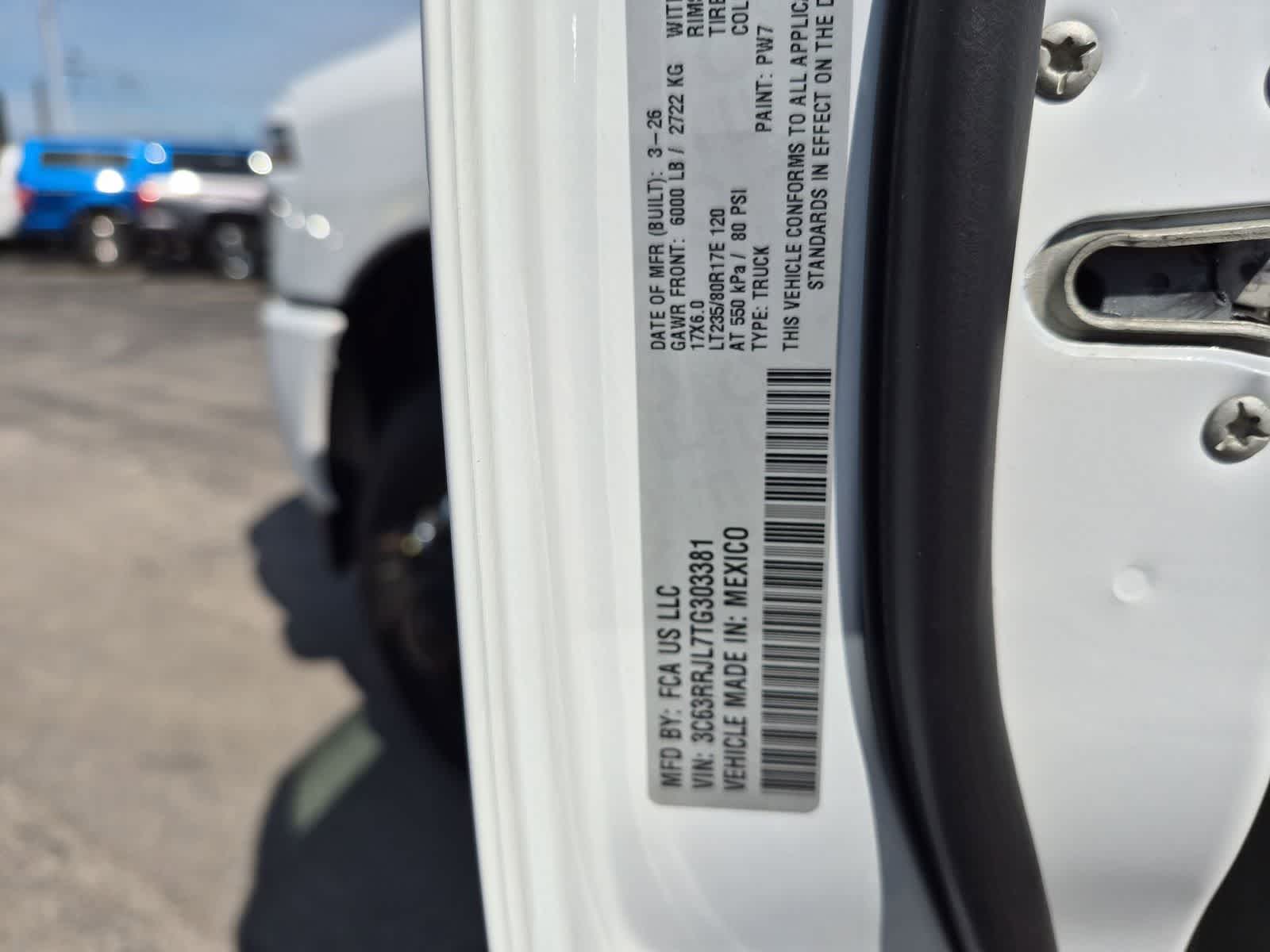 2026 RAM 3500 RAM 3500 LARAMIE CREW CAB 4X4 8' BOX