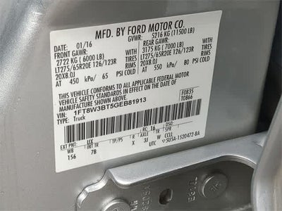 2016 Ford Super Duty F-350 SRW Pickup Platinum