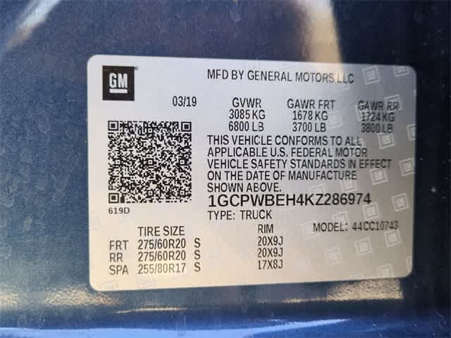 2019 Chevrolet Silverado 1500 Custom