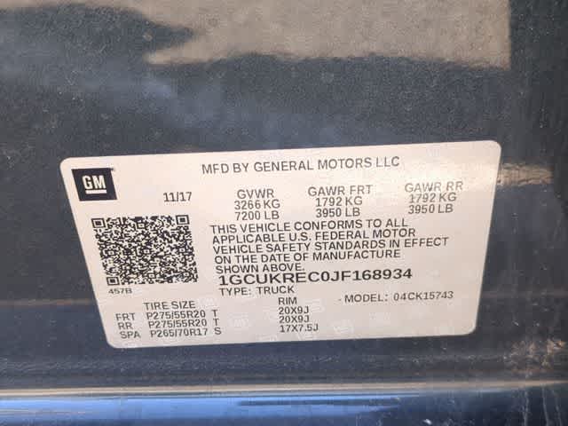 2018 Chevrolet Silverado 1500 LT