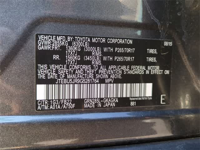 2016 Toyota 4Runner SR5