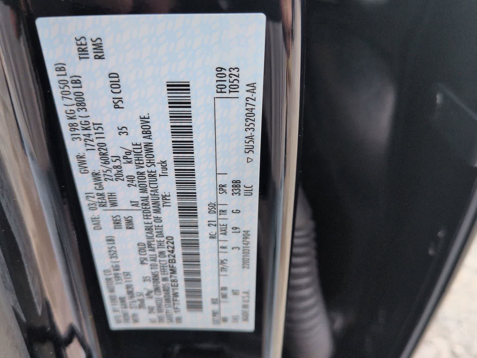 2021 Ford F-150 LARIAT