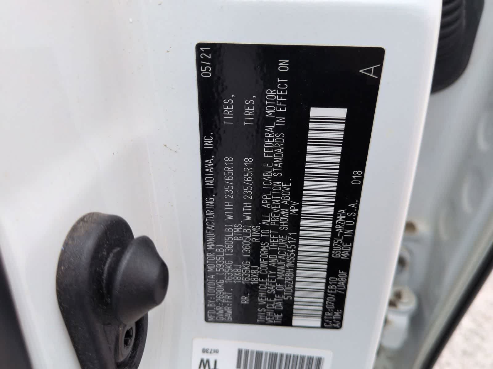 2021 Toyota Highlander XLE