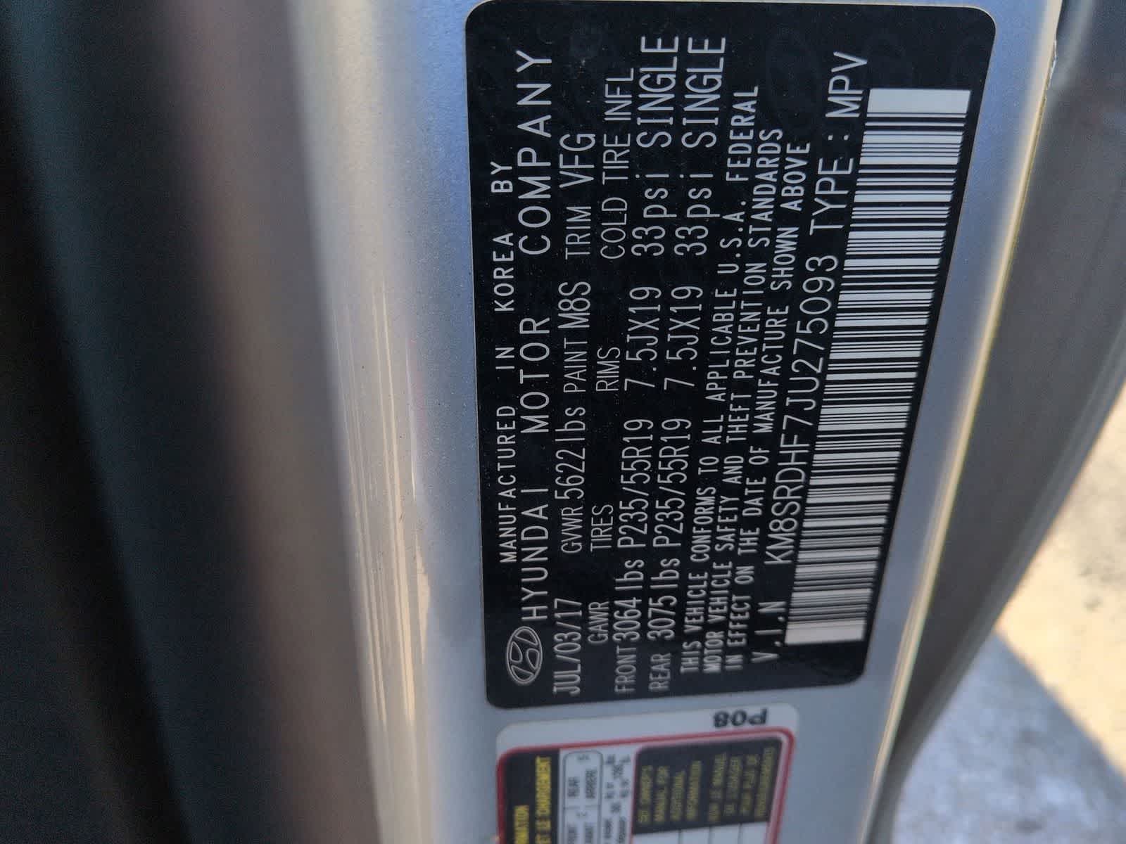 2018 Hyundai Santa Fe SE Ultimate