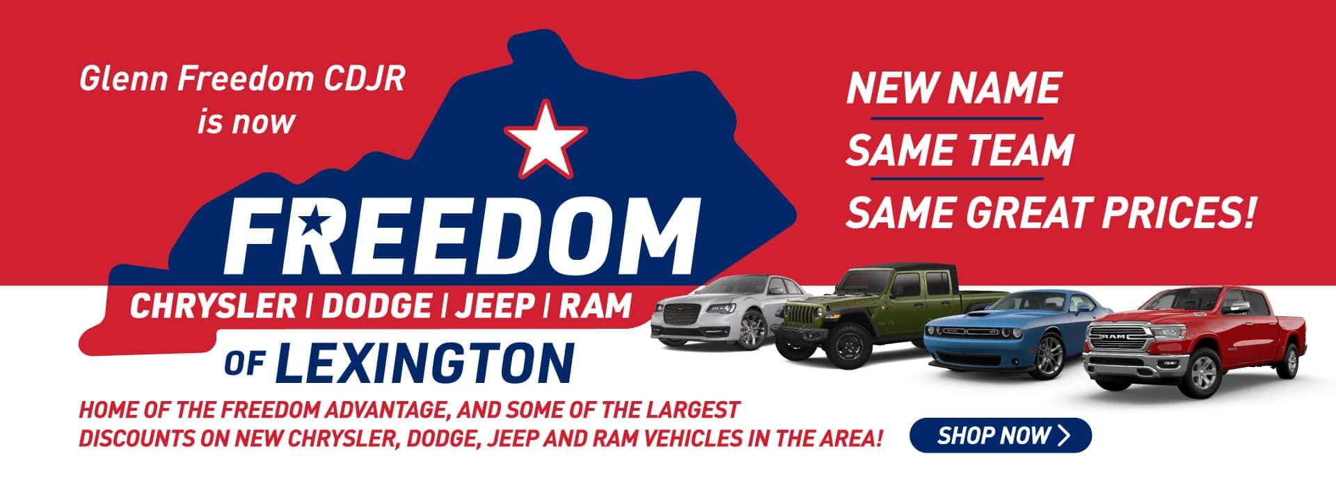Freedom Chrysler Dodge Jeep Ram of Lexington in Lexington, KY.